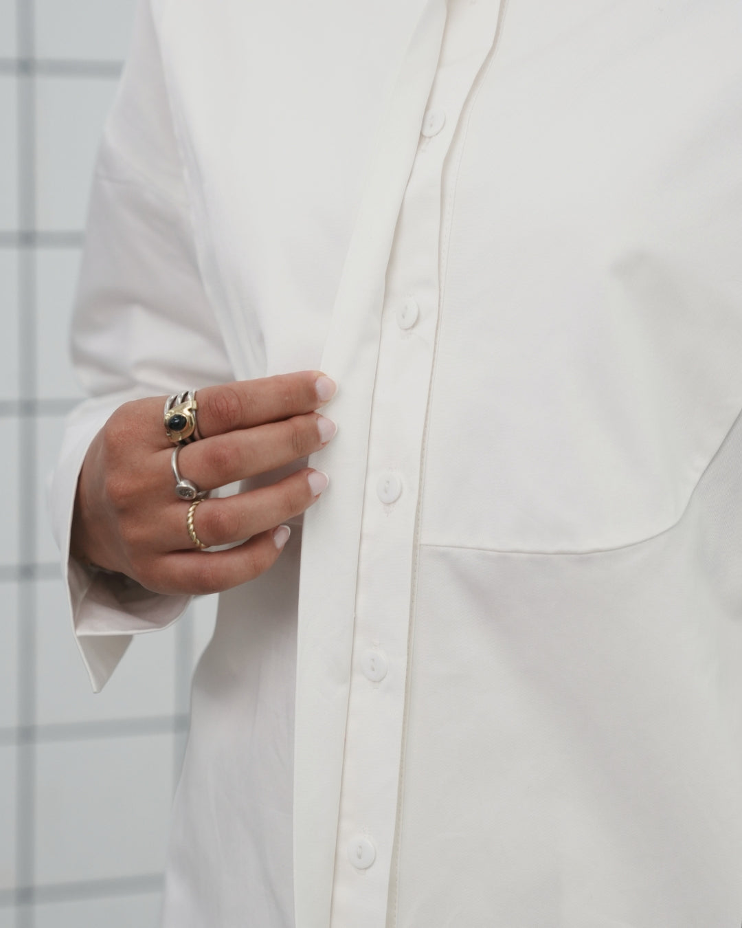 Essential shirt - Ivory white