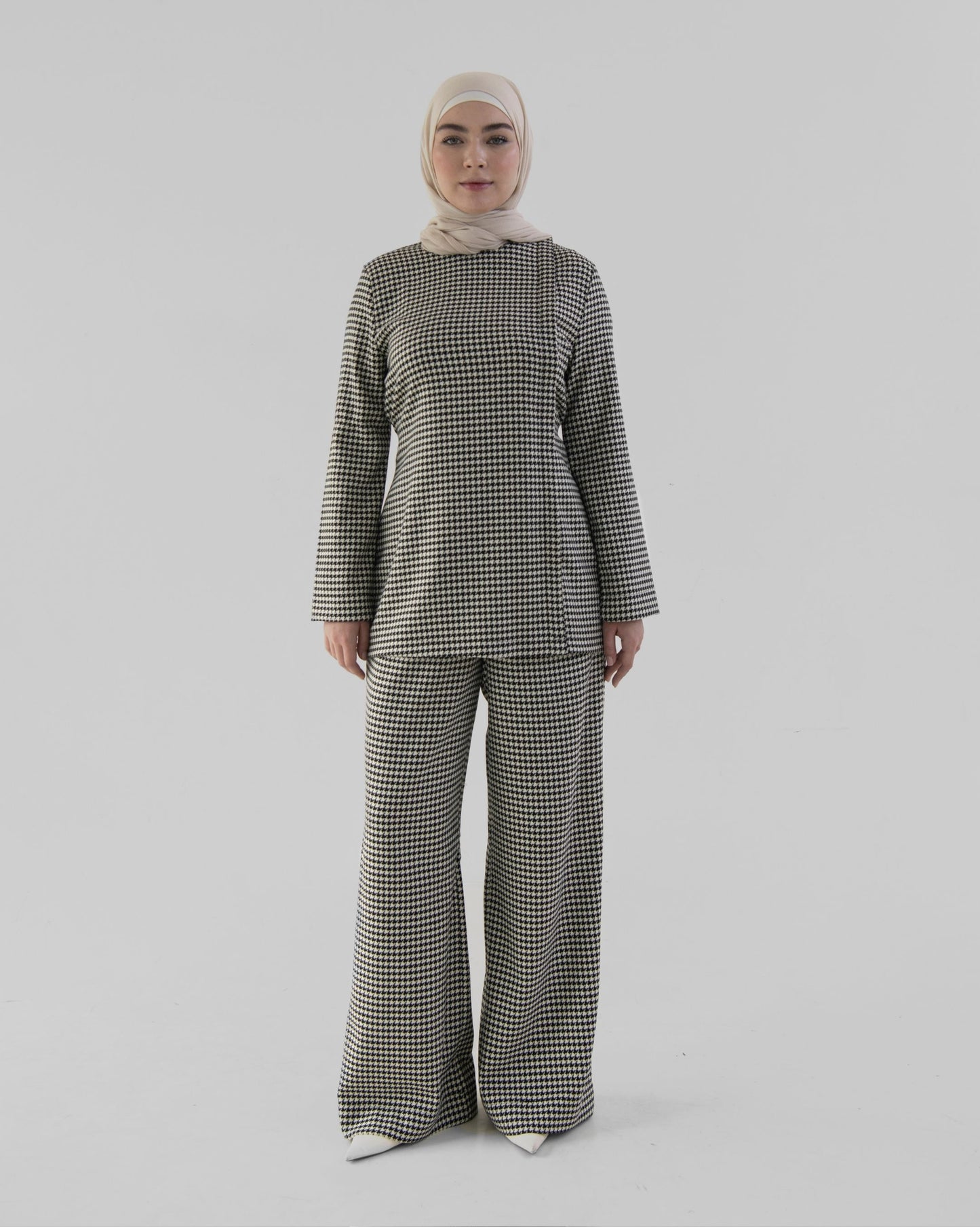Houndstooth pants set