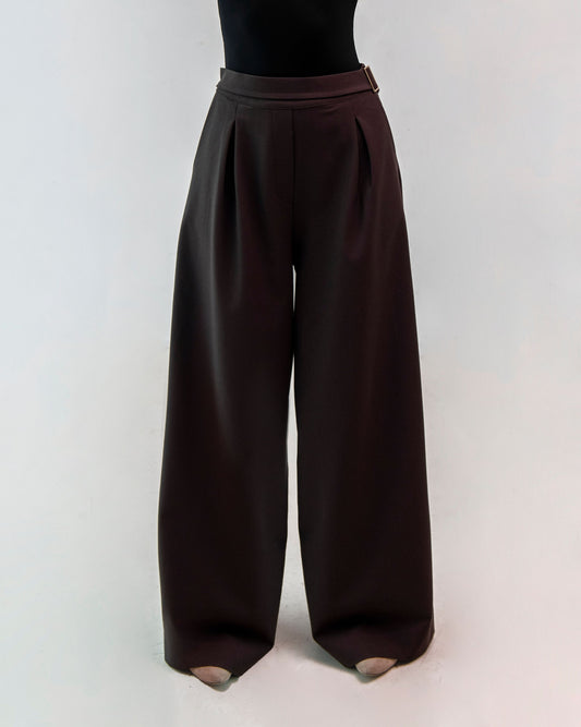 Brown wide pants