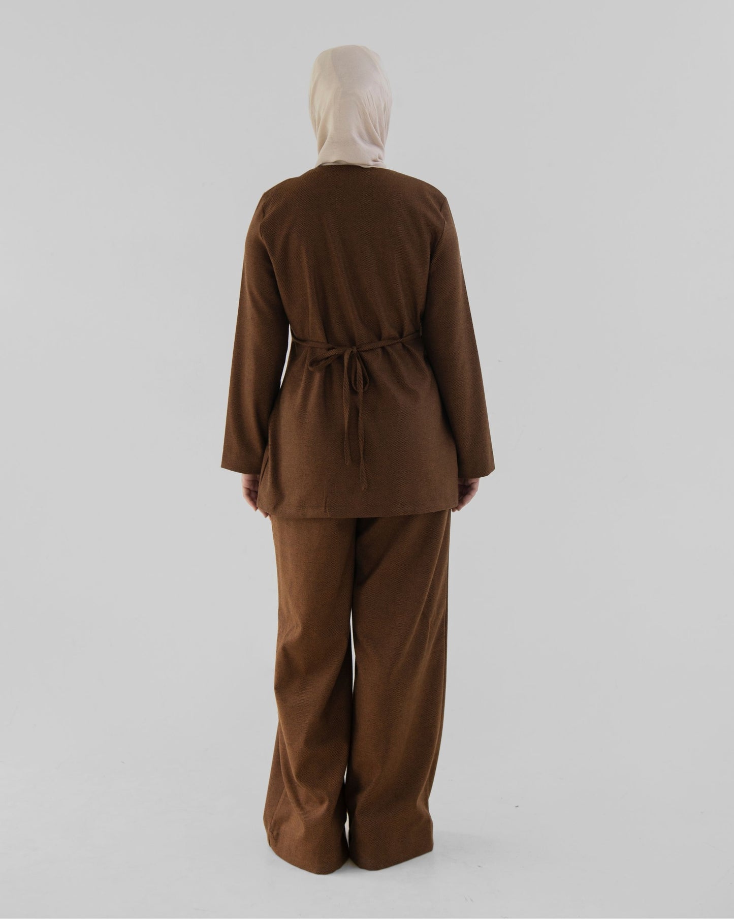 Caramel brown pants set