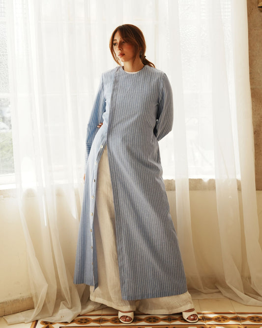 Blue Side Dress