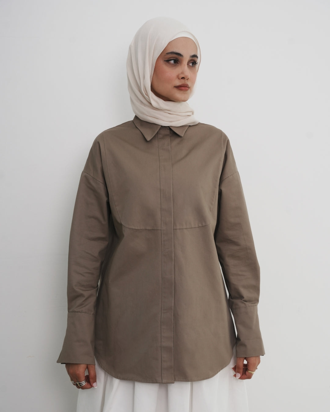 Essential shirt - Mocha brown
