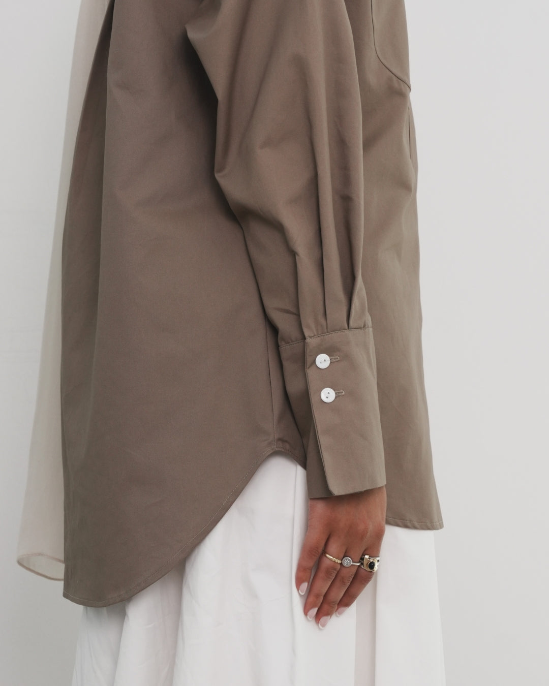 Essential shirt - Mocha brown