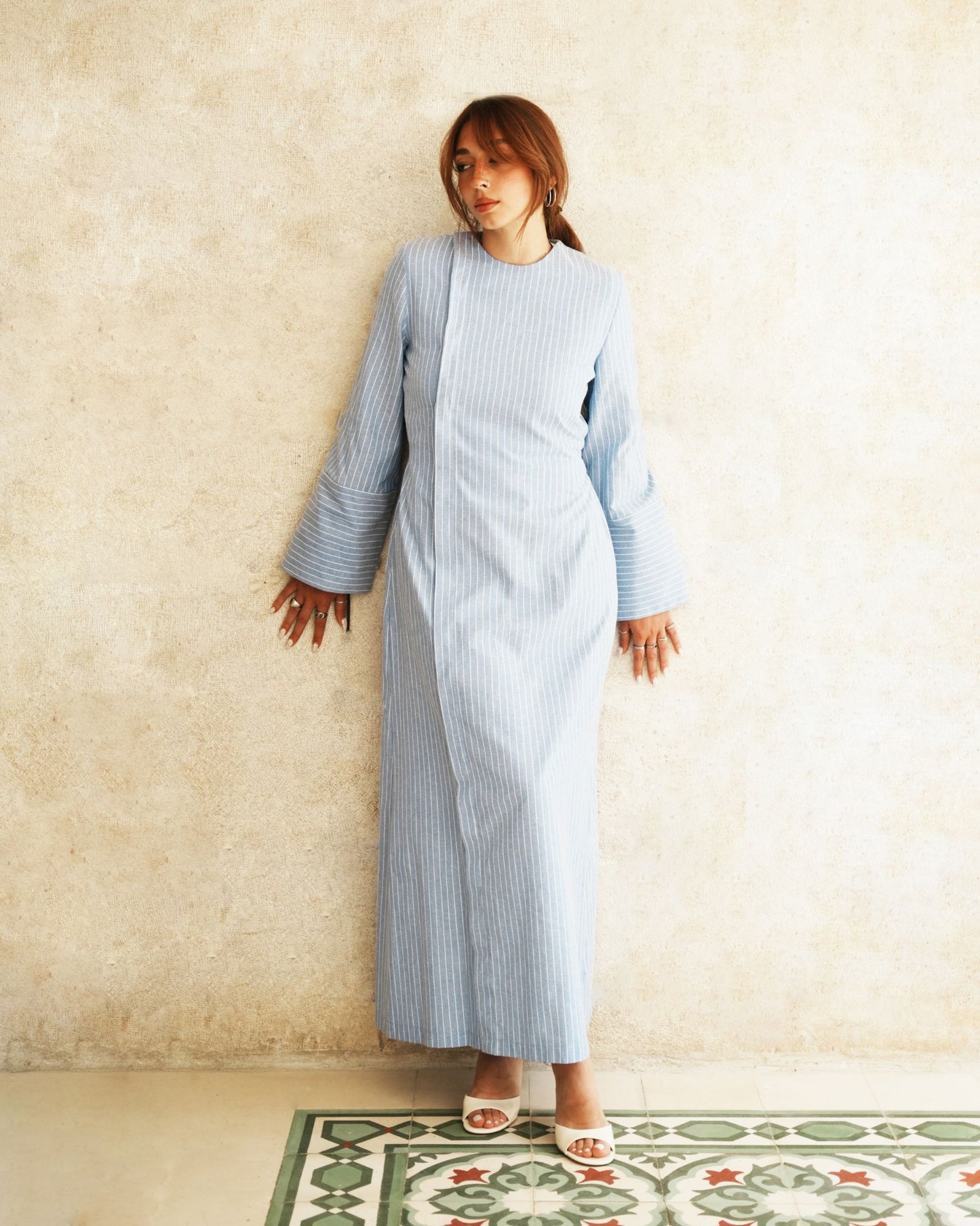Blue Side Dress