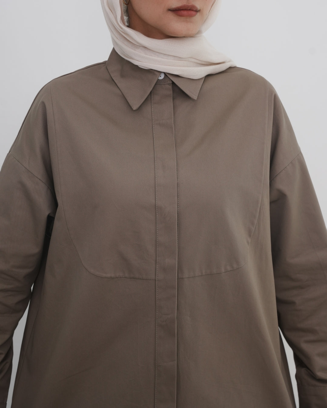 Essential shirt - Mocha brown