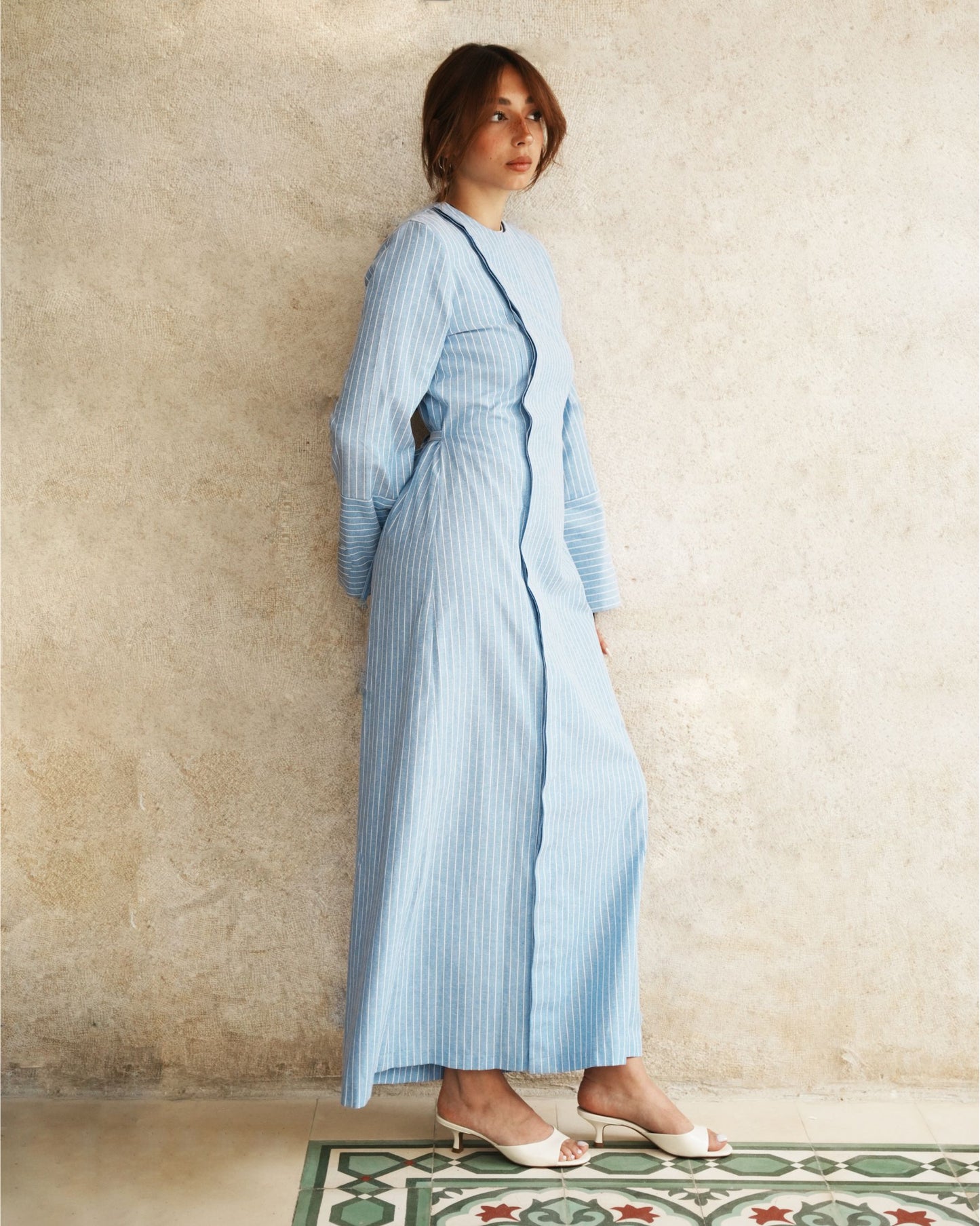 Blue Side Dress