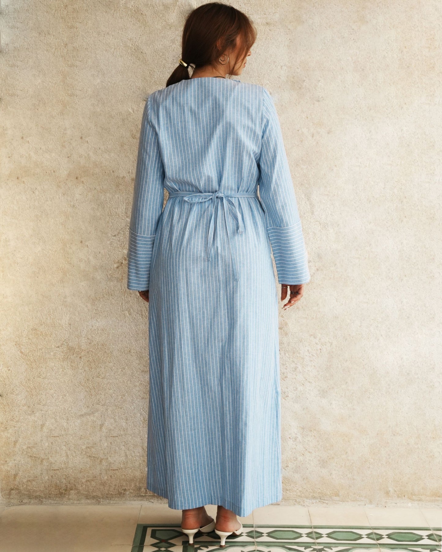 Blue Side Dress