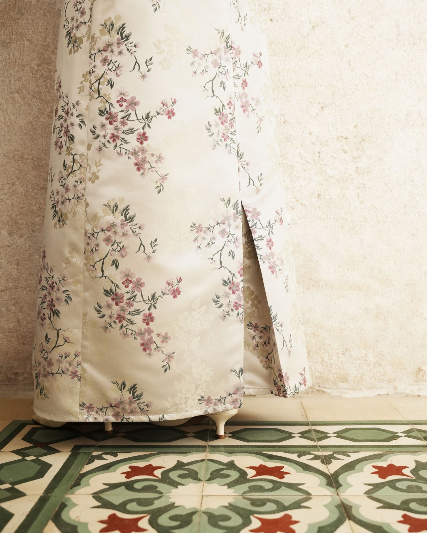 Floral wrap skirt